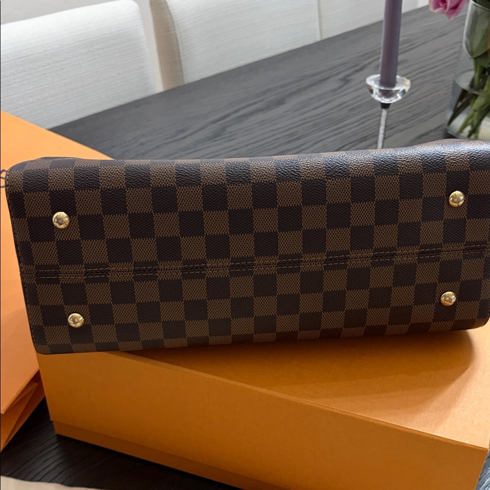 Louis Vuitton Dark Brown Checkered Satchel - Picture 2 of 4